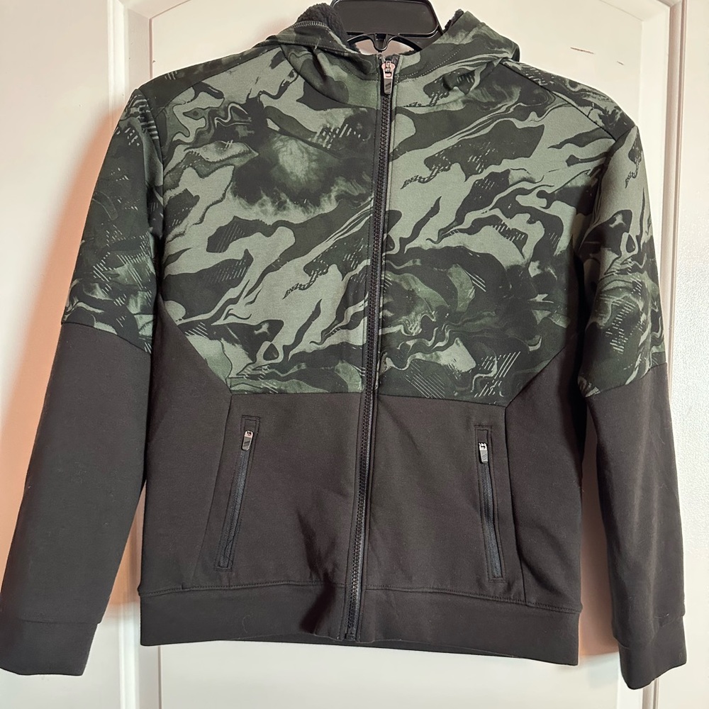 DSG Sport Fleece Green and Black Sherpa Jacket